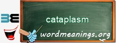 WordMeaning blackboard for cataplasm